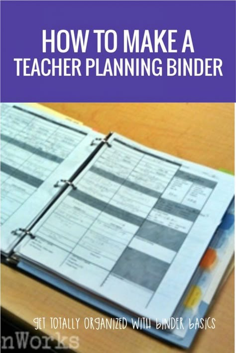 How to make a teacher planning binder - Finally a smart way to do lesson planning all in one place Lesson Plan Binder Organization, Sped Lesson Plans, Curriculum Binder Organization, Lesson Planning Tips New Teachers, Teacher Planning Binder, Free Teacher Binder, Planning School, Teacher Lesson Planner, Teaching Organization