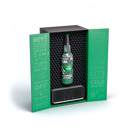 HEINEKEN X ED BANGER RECORDS  Box Set Pr Package Ideas, Heineken Bottle, Bar Street, Can Packaging, Beer Kit, Prize Ideas, Pr Kit, Pr Package, Beer Box