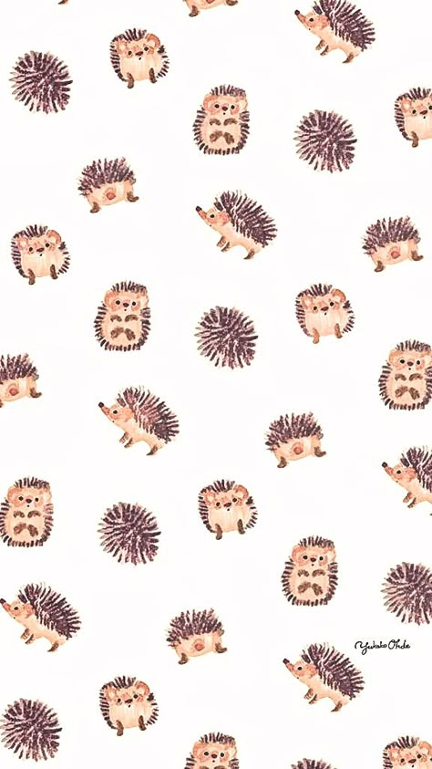 Autumn Phone Wallpaper, Desain Quilling, Cute Fall Wallpaper, Phone Wallpaper Patterns, Cute Patterns Wallpaper, Iphone Background Wallpaper, Simple Wallpapers, Hedgehogs, Cute Backgrounds