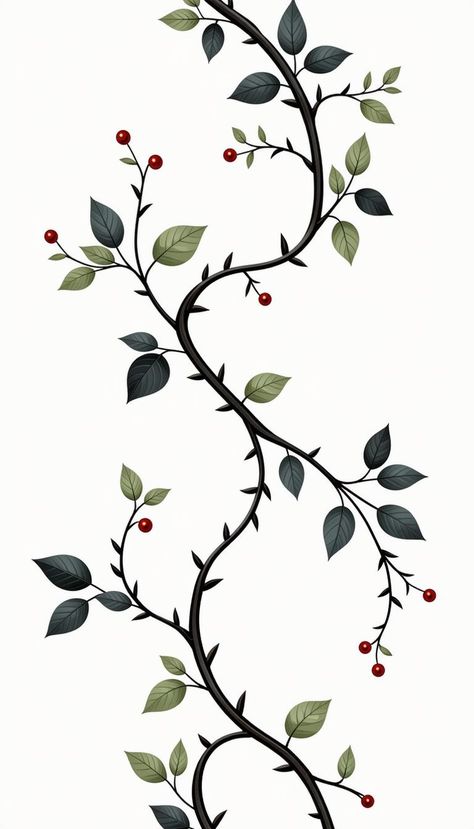 Free Pattern: Delicate Vine Printable Art Vine Silhouettes, Nature Decor Diy, Vine Illustration, Leaf Patterns, Long Flowers, Baroque Design, Pinterest Pin, Pattern Vector, Nature Decor