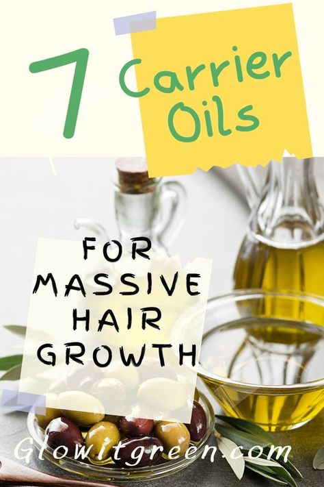 What are he best oils to put on your hair to massively boost the growth of your hair? Find out at Glowitgreen.com which seven oils to try for stimulating hair growth, to get long, thick healthy hair! Oils are amazing for hair, and make a significent difference in its quality and luster! Oils To Stimulate Hair Growth, Carrier Oils For Hair Growth, Best Oils For Natural Black Hair, Stimulate Hair Growth Natural, Which Oil Is Best For Hair Growth, Homemade Hair Growth Oil For Black Women, How To Make Your Own Hair Growth Oil, Natural Oils For Hair Growth, Natural Hair Oils For Black Hair