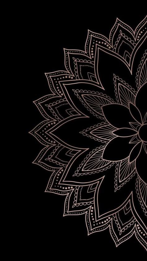 Mandala Wallpaper Iphone, Mandala Wallpaper Pattern, Lotus Mural, Mandala Wallpapers, Simple Pattern Design, Iphone Background Art, Mandala Sketch, Gold Wallpaper Phone, Wallpaper Gold