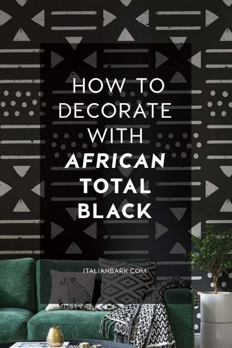 How to decorate with black African Boho Decor, African Inspired Interior Design, Afrocentric Interior Design, African Style Living Room, African Interior Design Living Rooms, Afro Modern Decor, African Style Bedroom, Afro Boho Living Room, African Bedroom Ideas