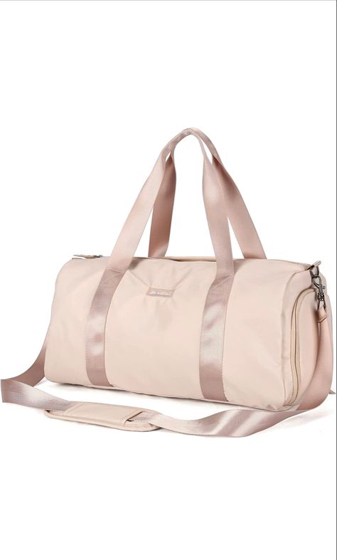 Amazon.com | Gym Bag for Women, Workout Duffel Bag, Sports Gym Bags with Wet Pocket and Shoe Compartment,Beige | Sports Duffels Duffle Bag Aesthetic, Cute Duffle Bag, Carry On Duffle Bag, Toddler Must Haves, Ballet Bag, Wishlist 2024, Travel Duffel Bag, Women Friends, Sports Bags Gym