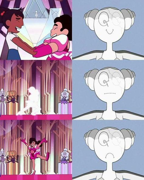 White Pearl Steven Universe, Steven And Connie, Steven Universe Steven, Steven Universe Theories, Steven Universe Diamond, Greg Universe, Pearl Steven, Steven Universe Drawing, Steven Universe Memes