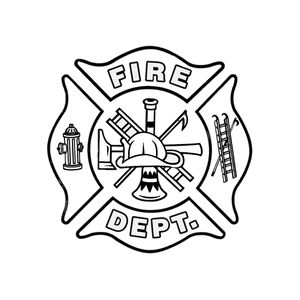 Firefighter Symbol, Fire Department Logo, Funny Coloring Pages, Fire Dept Logo, Fire Svg, Fire Academy, Cross Coloring Page, Fire Crafts, Firefighter Svg