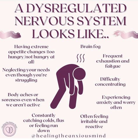 Dysregulated Nervous System, Nervus Vagus, Mental Health Facts, Mental Health Therapy, Vagus Nerve, Emotional Awareness, The Nervous System, Body Ache, Health Knowledge