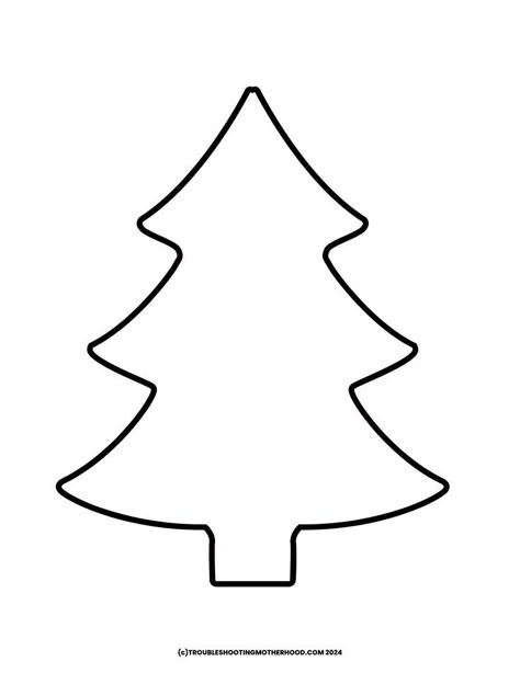 Christmas Tree Form DIY. Image: Christmas tree outline. Tree Outline Drawing, Embroidery Patterns Free Printables, Christmas Tree Templates, Free Stencils Printables Templates, Christmas Tree Patterns, Xmas Activities, Christmas Tree Outline, Printable Christmas Tree, Stencils Printables Templates