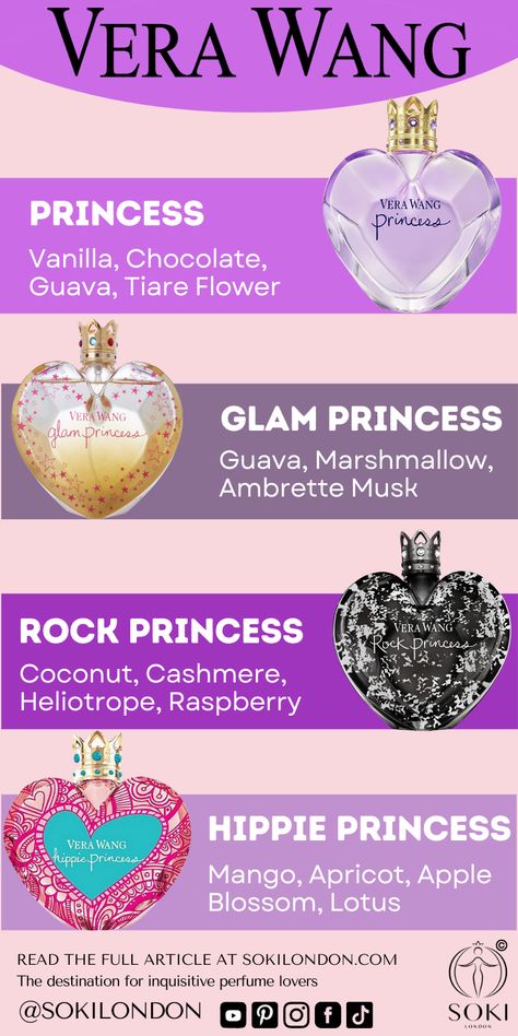 A Guide To The Vera Wang Princess Perfume Range Princess Vera Wang Perfume, Princess Vera Wang, Vera Wang Princess Perfume, Vera Wang Perfume, Princess Perfume, Vera Wang Princess, Fragrance Lab, Fragrances Perfume Woman, Perfume Collection Fragrance