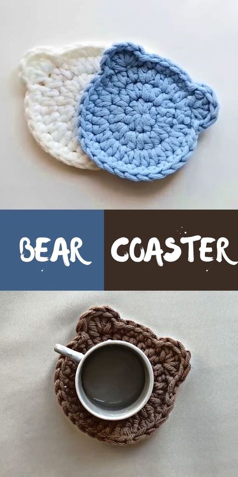 Crochet Bear Coaster Pattern is beginner friendly free crochet project. You will need simple crochet techniques to make this beautiful creation. You can change colors I think red crochet bear coaster will be one of the best. Thanks for being with us follow and engage to get more from CrochetedWorld. Coaster Patterns, Crochet Project Free, Quick Crochet Projects, Crochet Coasters Free Pattern, Coaster Pattern, Crochet Placemats, Crochet Coaster Pattern, Crochet Coaster, Crochet Design Pattern