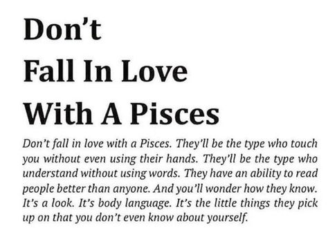 pisces Don’t Fall In Love With A Pisces, Pisces Love Language, Pisces Season Aesthetic, Pisces Quotes Deep, Pisces Season, All About Pisces, Season Quotes, Pisces Quotes, Pisces Love