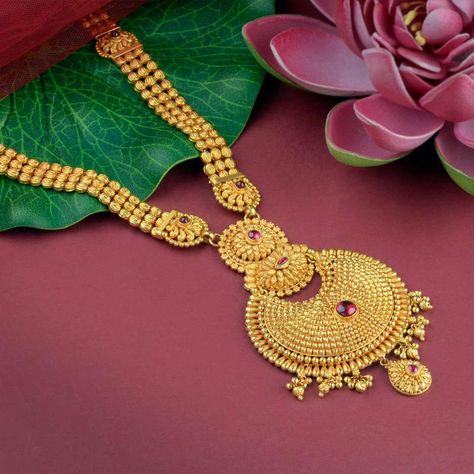 Gold Long Haram Designs, Long Haram Designs, Long Mangalsutra, Gold Haram Designs, Gold Haram, Haram Designs, Long Haram, Rani Haar, Choker Necklace Designs