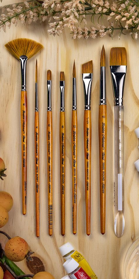 Art And Craft Tools, Brushes Paint, Watercolor Supplies, Painting Brushes, Art Studio Organization, Artsy Aesthetic, Acrylic Paint Brushes, Brush Paint, Art Painting Tools