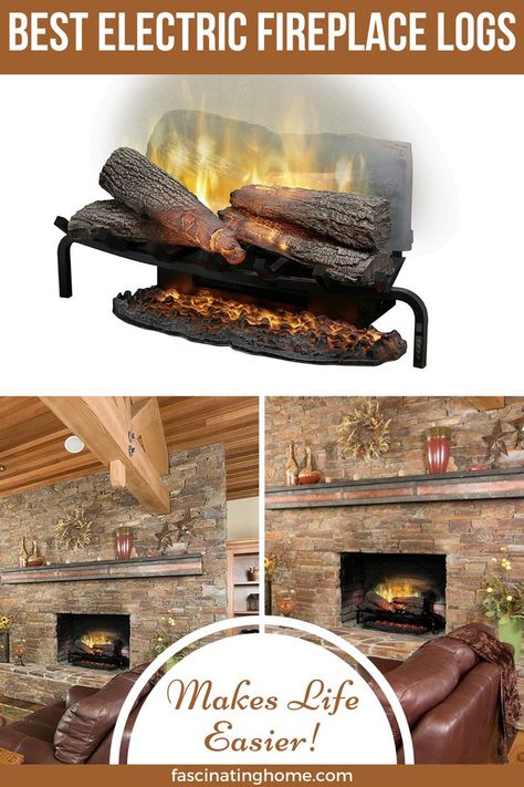 Electric Fireplace Logs, Electric Logs, Best Electric Fireplace, Burning Wood, Fireplace Logs, Electric Fire, Fireplace Remodel, Electric Fires, T Love