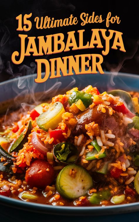 Elevate your jambalaya dinner with these mouthwatering side dishes! 🍤🌶️ #jambalaya #sidedishes #yum Jambalaya Sides, Cooking Collard Greens, Collard Greens With Bacon, Cornbread With Corn, Southern Side Dishes, Delicious Side Dishes, Sweet Cornbread, Roasted Asparagus, Best Side Dishes