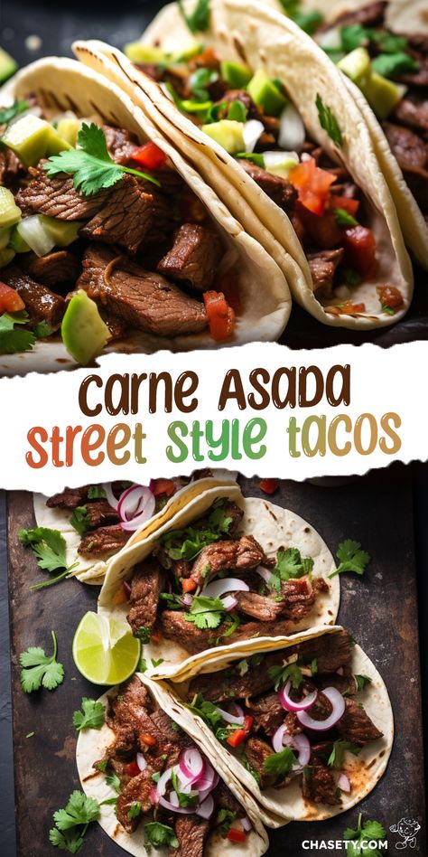 Sirloin Steak Tacos Recipes, Street Tacos Carne Asada, Street Style Tacos, Tacos Carne Asada, Mexican Street Tacos, Dinner Tacos, Taco Wraps, Asada Tacos, Carne Asada Tacos