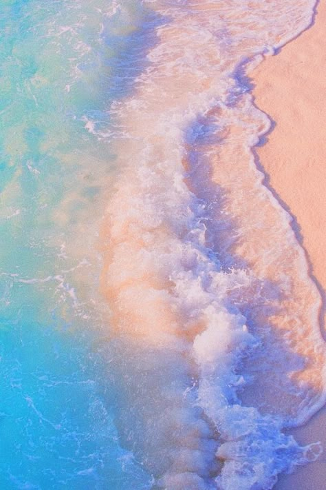 Aesthetic Summer, Wallpapers Backgrounds, Ocean Beach, Ocean Waves, Background Wallpaper, Blue Water, Phone Backgrounds, Wallpaper Aesthetic, Iphone Wallpapers