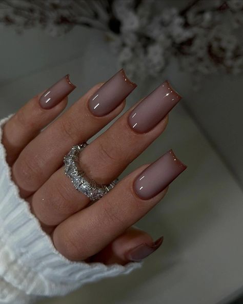 Soft Gel Nails Design Classy, Elegant Nails Square, Simple Acrylic Nails Ideas, Long Classy Nails, Square Ombre Acrylic Nails, Simple Square Acrylic Nails, Color French Tip, French Tip Designs, Soft Gradient