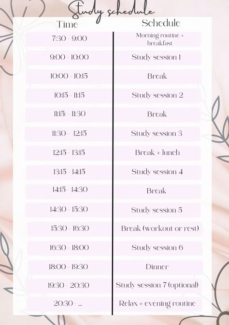 Study schedule smallbusinessplanning #plannersfor2024 #organisationideasplanners #planner2024paraimprimir.


Source by liannetoledo Weekly Study Schedule Template, How To Organize Your Planner For School, Study Planner For Class 10, Study Schedule For Commerce Students, 12hours Study Plan, Strict Study Schedule, Study Day Plan, Full Day Study Schedule, Study Day Schedule