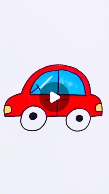 Creative Drawing for kids on Instagram: "How to draw a Car 🚘 #reels #draw #drawing #art" Kids Cartoon Drawings, Easy Cars Drawing, Easy And Beautiful Drawings, Draw A Car Easy, Drawing Of Car, Easiest Drawing, Drawing For Preschoolers, Car Simple Drawing, Easy Drawings Simple