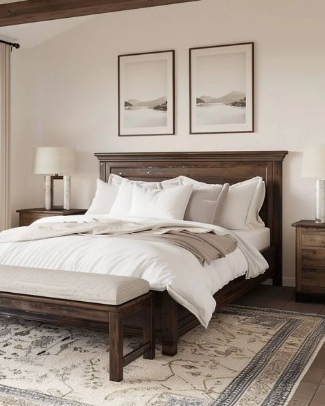 43 Dark Bedroom Furniture with Light Bedding - Home Soils Master With Dark Wood Furniture, Dark Cherry Bedroom Furniture, Light Bedroom With Dark Furniture, Master Bedrooms Dark Wood Furniture, Master Bedrooms With Dark Wood Furniture, Boho Bedroom With Dark Wood Furniture, Decorating With Dark Furniture, Bedroom Ideas Dark Wood Furniture, Dark Wooden Headboard