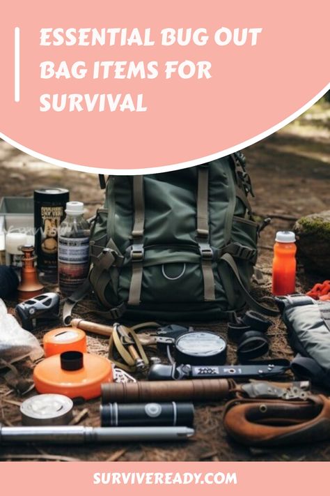 Explore the comprehensive bug out bag essentials checklist for your ultimate survival preparedness in case of emergencies. Stay equipped and ready for any situation with this personalized guide curated just for you. Go Bag Essentials, Bug Out Bag Essentials, Survival Preparedness, Bug Out Bag Checklist, Doomsday Survival, Survival Prep, Bug Out Bags, Essentials Checklist, Bag Items