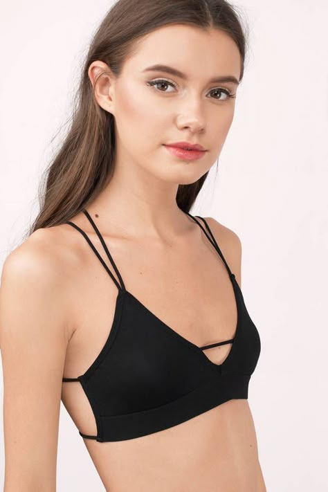 Spring Music, Sheer Tops, Net Fashion, Capsule Wardrobe Outfits, Weather Outfits, Strappy Bra, Trendy Swimwear, Wardrobe Outfits, Black Bralette