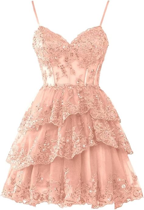 Cream Homecoming Dress, 5th Grade Prom Dresses, Dresses For Winter Dance, Bday Dresses For Teens, A Line Hoco Dress, Quince After Party Dress, 8th Grade Formal Dresses Short, Semi Formal Dance Dresses, Sweet 16 Birthday Dresses