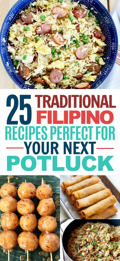 Filipino Potluck, Filipino Party Food, Philapino Recipes, Filipino Food Party, Filipino Hospitality, Pilipino Food Recipe, Best Filipino Recipes, Filipino Party, Phillipino Food