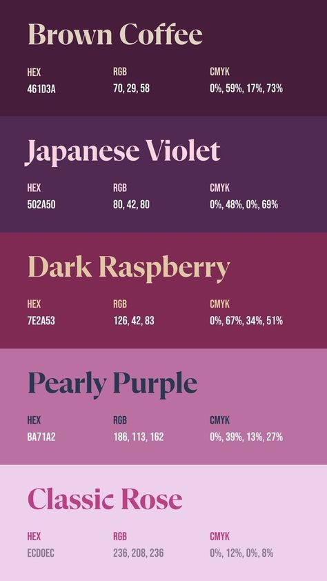 Nonbinary Color Palette, My Palette Color, Purple Color Palette Aesthetic, All Colors Palette, Color Palette For Poster, Good Color Palettes, Color Combinations Hex Codes, Color Palette 7 Colors, Royalty Color Palette