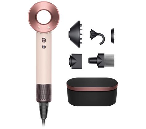 Dyson - Supersonic Hair Dryer - Ceramic Pink/Rose Gold Hair Dryer Set, Supersonic Hair Dryer, Natural Hair Routine, Dyson Hair Dryer, Dyson Supersonic, Hair Diffuser, Travel Tools, Hairstyles For Layered Hair, Hair Styler