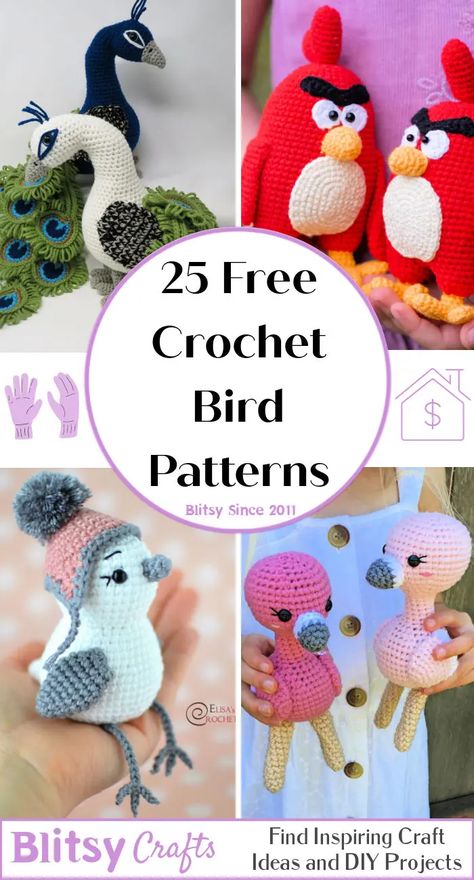 Free Crochet Bird Patterns, Mermaid Tail Blanket Crochet, Crochet Bird, Crochet Bird Patterns, Crochet Fish, Crochet Cowl Pattern, Dishcloth Crochet Pattern, Crochet Cat Pattern, Crochet Pillow Pattern