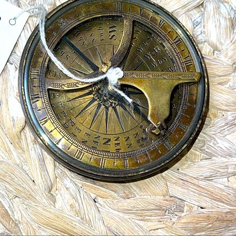 Engraved compass