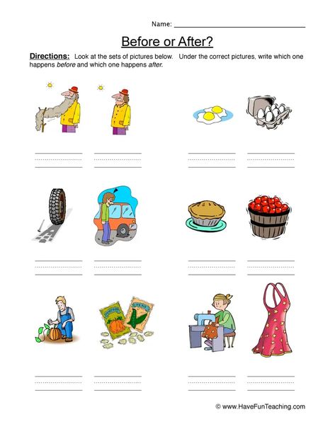 Now And Then Worksheet 822 Before After Worksheet, Before And After Worksheets, Preschool Sequencing, Sequencing Activities Preschool, Art Worksheets Printables, Worksheet For Kindergarten, Words Worksheet, Wristband Template, Sequencing Worksheets