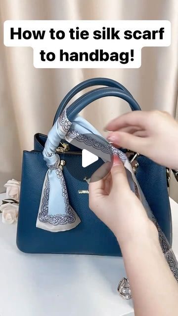 366 likes, 7 comments - ilymix, May 9, 2024: "How to tie silk scarf on handbag! #fashionhacks #handbag #handbagaddict #baglover #bagaddict #silkscarf". Bag Scarf Tie Diy, Scarf Tied On Purse, How To Tie Scarf On Bag, Scarf On Handbag, Tie Silk Scarf, Scarf On Bag, Purse Scarf, Tie Scarf, Purse Handles