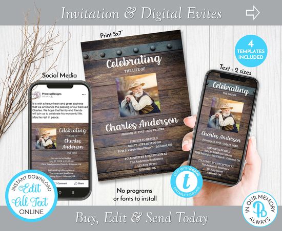 Printress Designs - Funeral Program Templates (printressdesigns ...