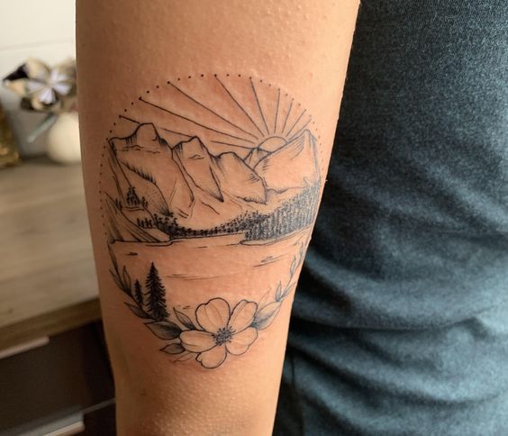 Lake tattoo.