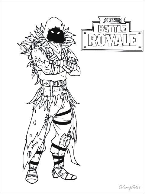 Top 10 Printable Fortnite Raven Coloring Pages