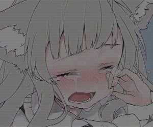 Sad Crying Anime Girl Looking Down GIF  GIFDBcom