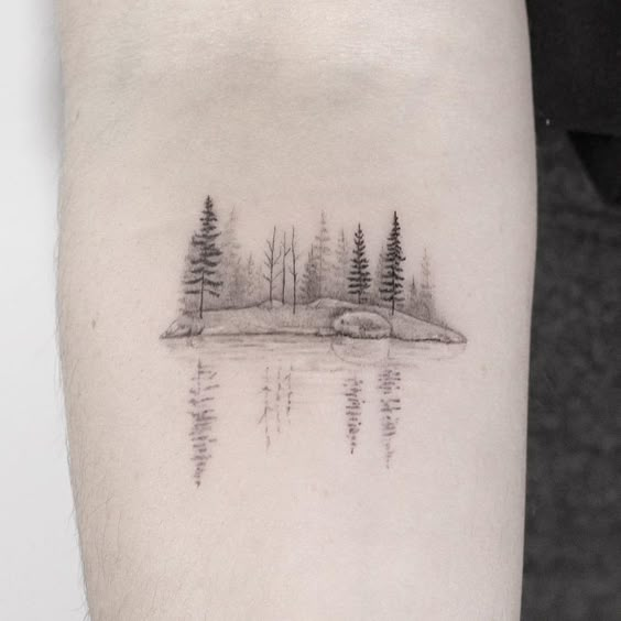 Lake tattoo.