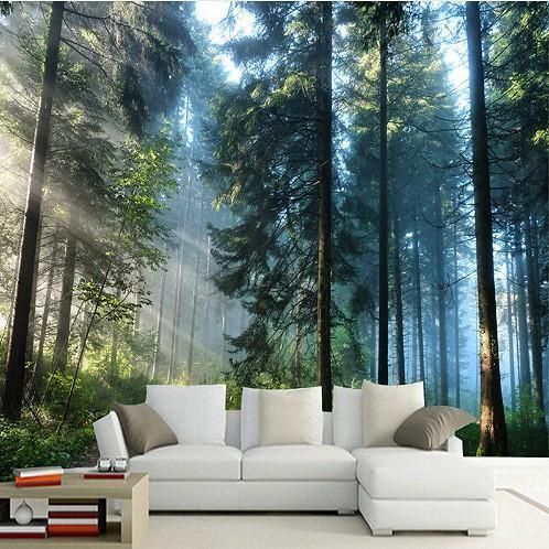 3d Forest Wallpaper - Mural Wall