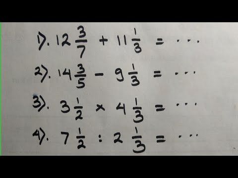 Cara Mudah Penjumlahan Pengurangan Perkalian Dan Pembagian Pecahan Part 3 Youtube Matematika Kelas 5 Pecahan Matematika