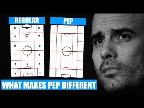 How Pep Sees Football Differently What Separates Pep Guardiola Pep Guardiola S 20 Zone System Youtube Pep Guardiola Pep Soccer Drills