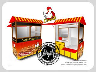 Desaingerobakchicken Desain Gerobak Makanan Desain Logo Ayam Goreng