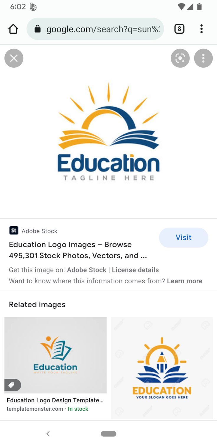 the education logo is shown in this screenshote, and it appears to be an image