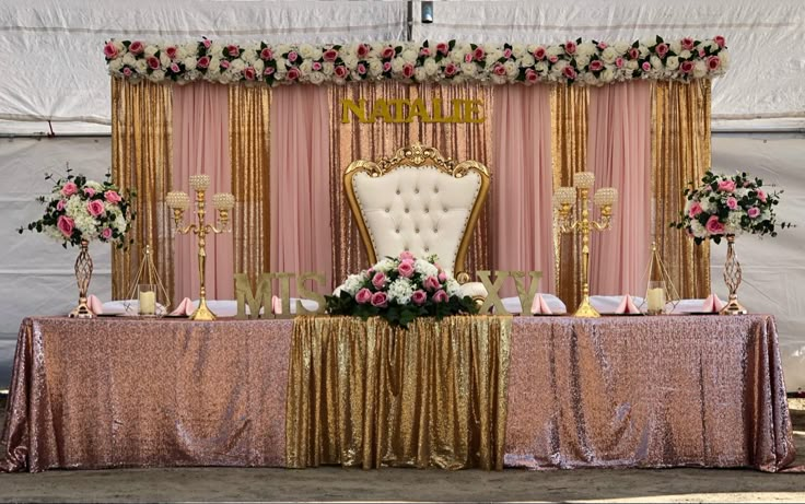 Decoración para quinceañera | Quinceanera pink, Quinceanera ...