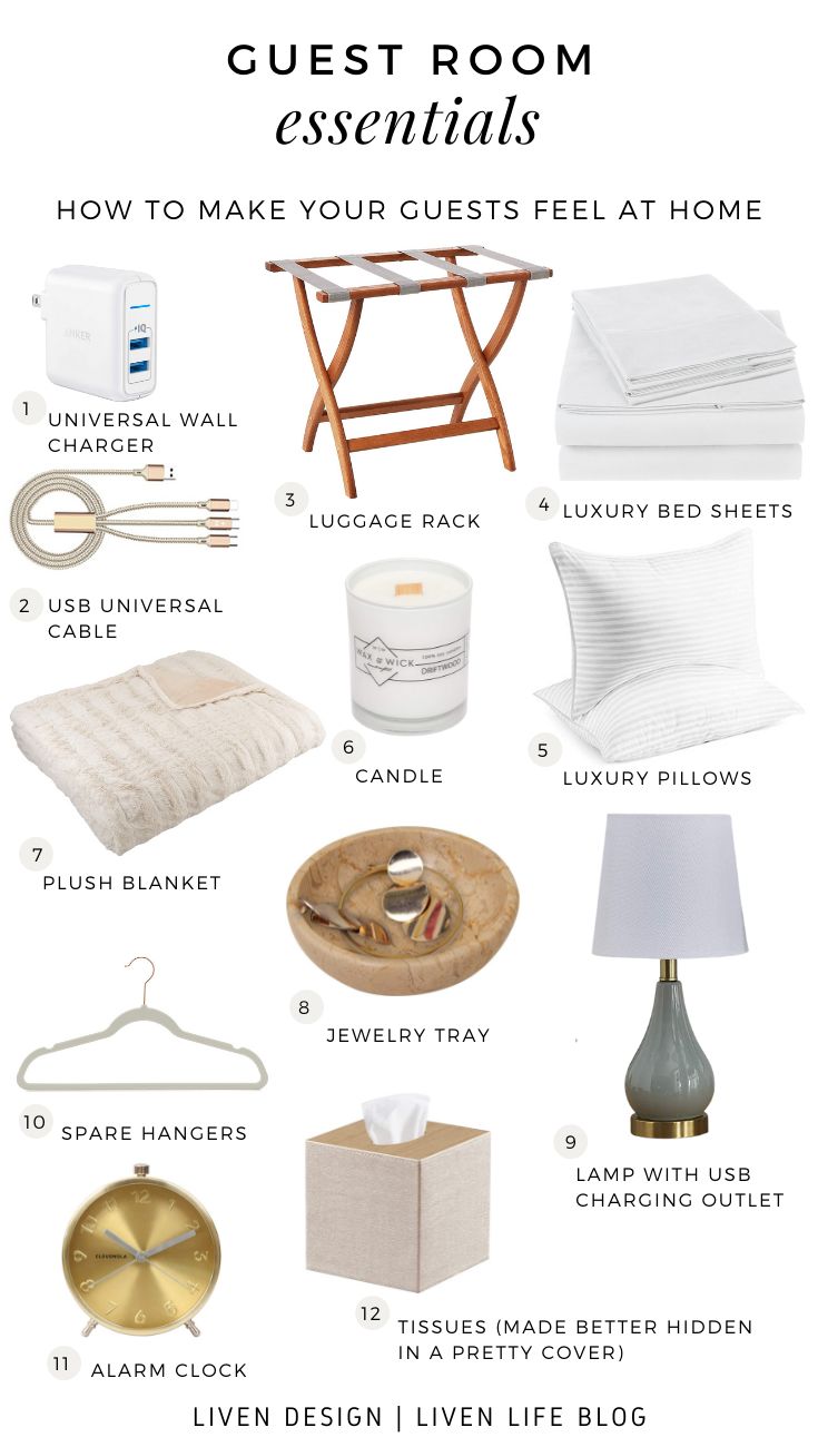 the ultimate guest room essentials to make your guests feel at home in less than 10 minutes