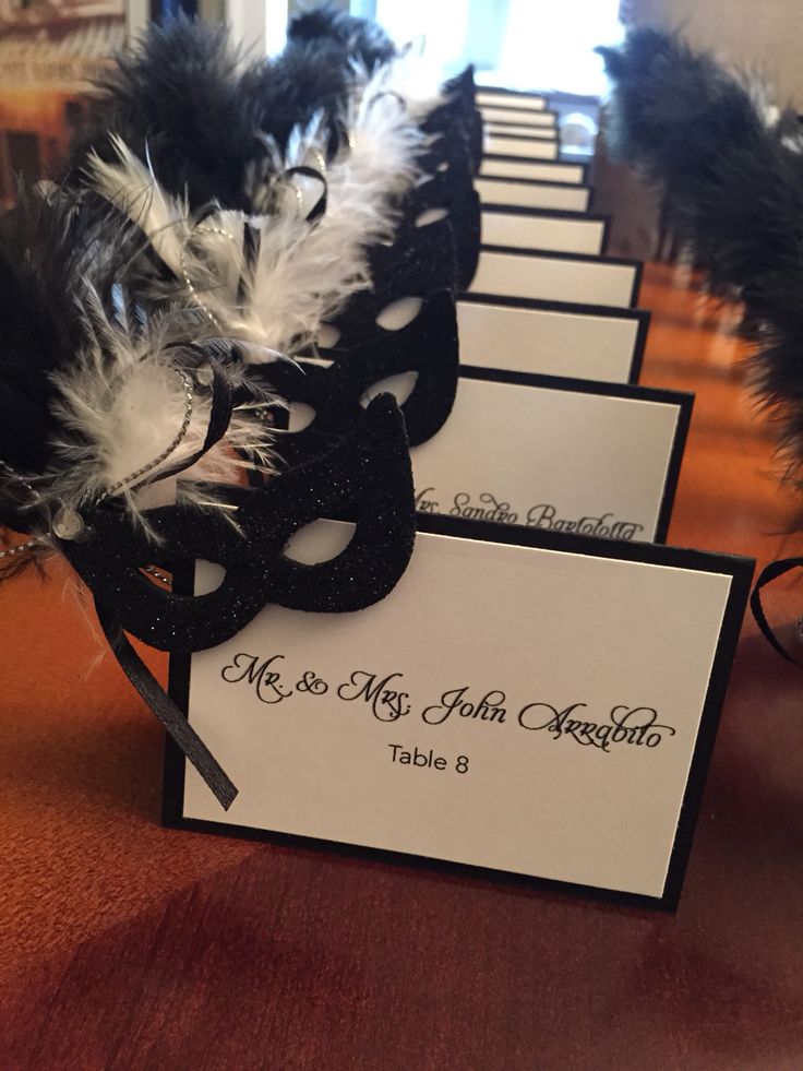 masquerade party place card. | Masquerade ball party, Masquerade ball ...