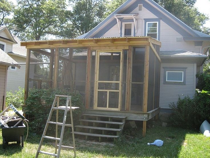 a house that is being built in the yard