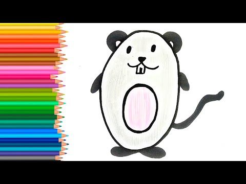 How to draw a mouse easy. Drawing lessons for children step by step ...